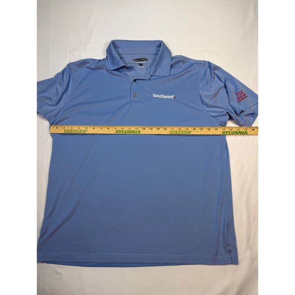 Pebble Beach Southwest Airlines TLC 2018 Golf Tournament Polo Blue Mens XL - Picture 6 of 11
